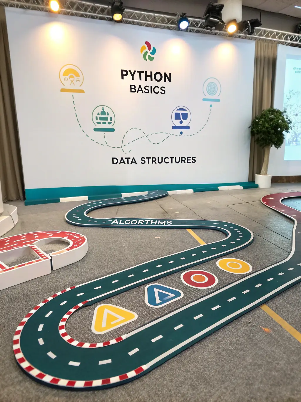 A visual representation of Olam Bό Lev's training modules, showcasing a clear and structured learning path from AI fundamentals to advanced applications, emphasizing ease of understanding.